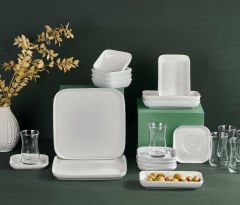 SQUARE PLATİN 26 PARÇA KAHVALTI TAKIMI